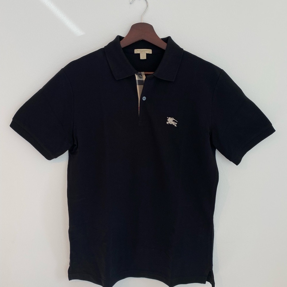 BRAND NEW Burberry black polo shirt with tags and original packaging